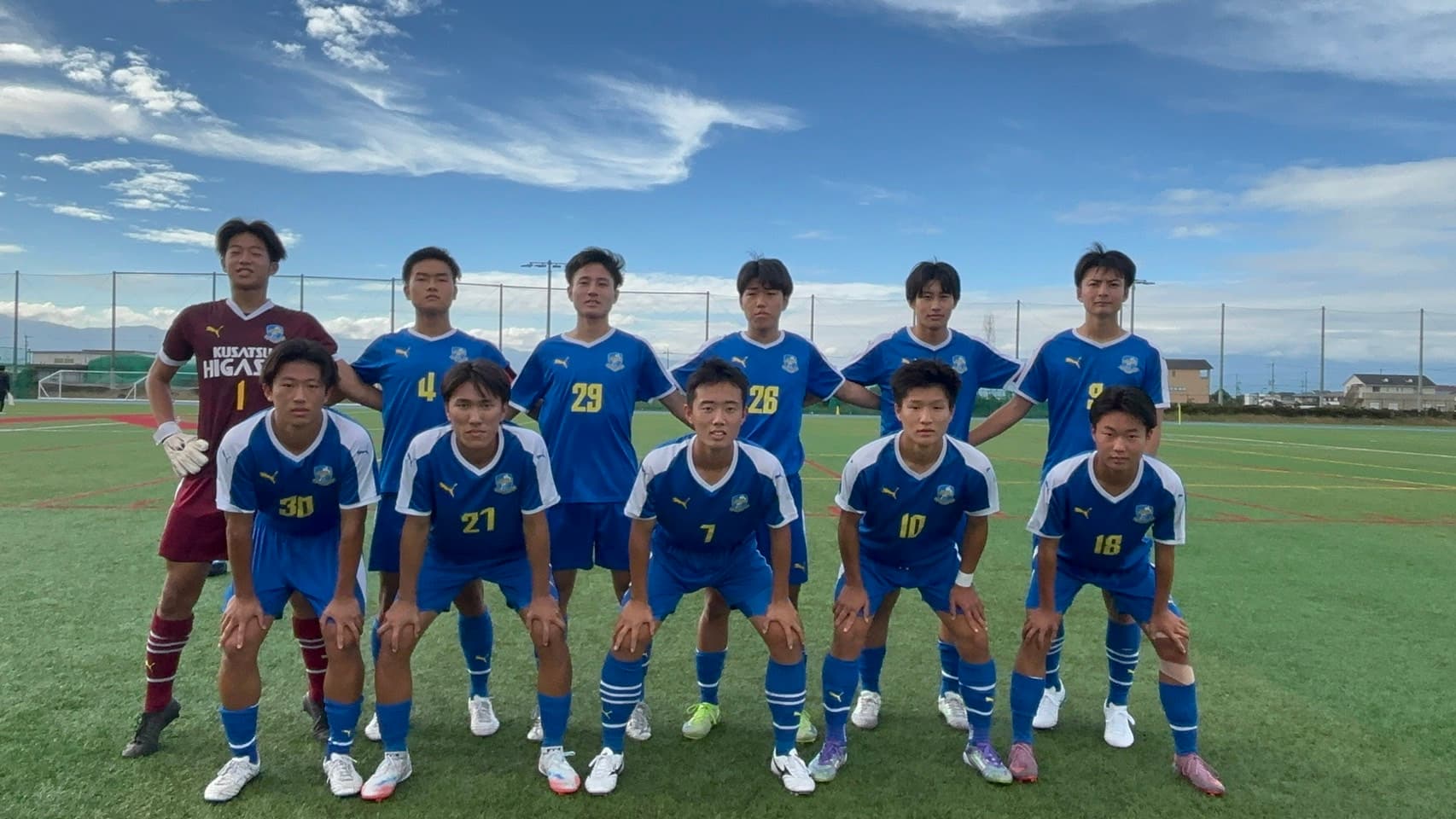 10月11日(土)　高円宮杯　2025滋賀　1部リーグ　試合結果